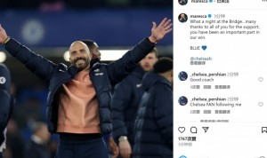 开云官方网站-马雷斯卡社媒庆祝德比胜利：斯坦福桥的美妙夜晚，感谢球迷的支持